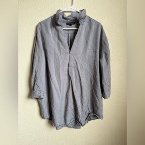 Gray Long Sleeve Women's Top